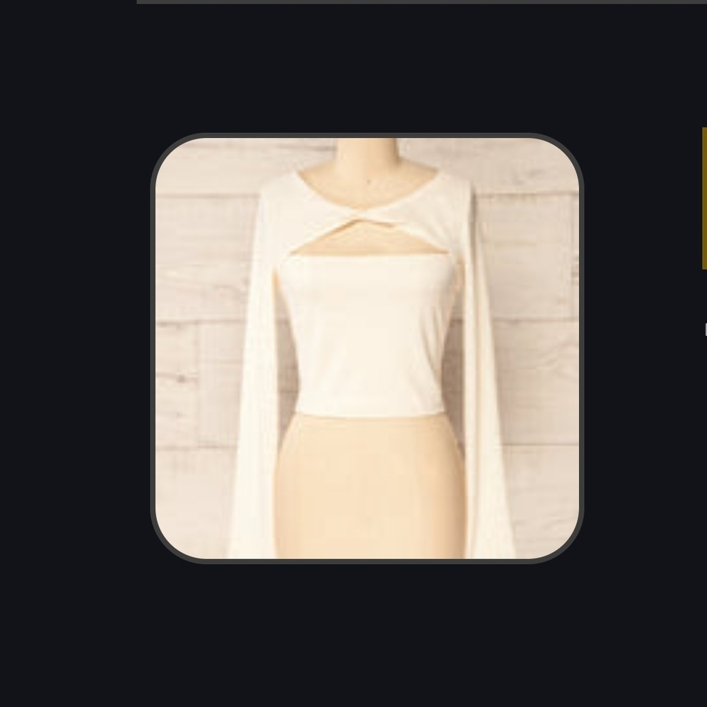 Elegant Cream Women's Top